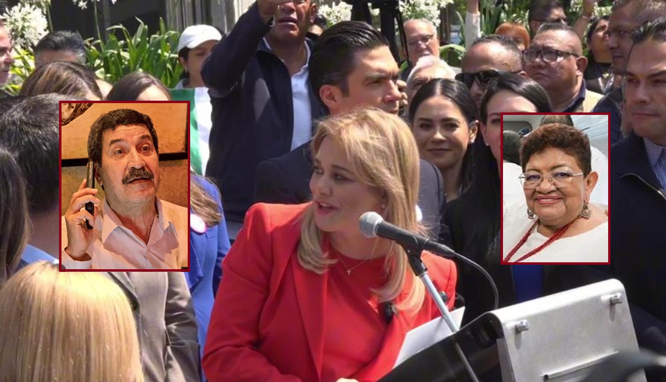 El salvamento de Godoy a Corral, que data de agosto de 2024: el entonces encargado de la Fiscalía capitalina, Ulises Lara –personero de Godoy– acudió a un restaurante en la colonia Roma para rescatar al chihuahuense-estadounidense (tiene doble nacionalidad), porque sobre él pesaba una orden de aprehensión. FOTOS: Especial
